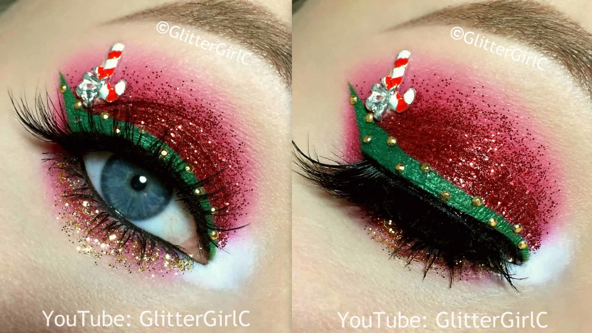 Christmas makeup accessories