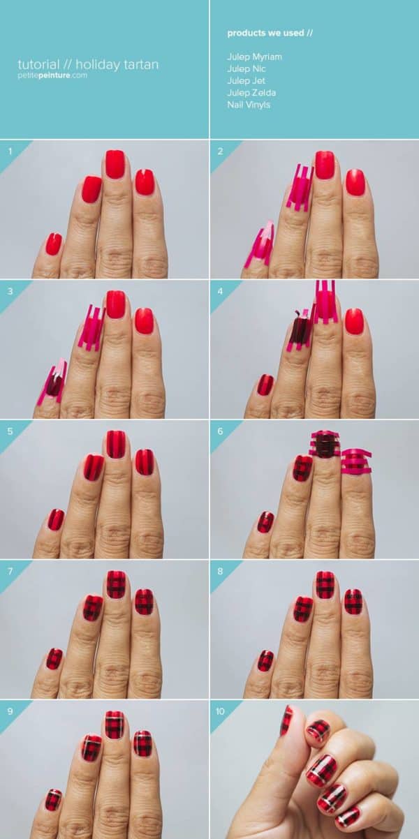 Step By Step DIY Christmas Nails Art Tutorials You Must Try For The Holidays