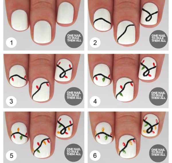 Step By Step DIY Christmas Nails Art Tutorials You Must Try For The Holidays