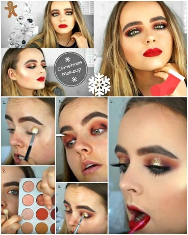 Christmas Makeup Tutorials To Try For The Holidays Coming Up