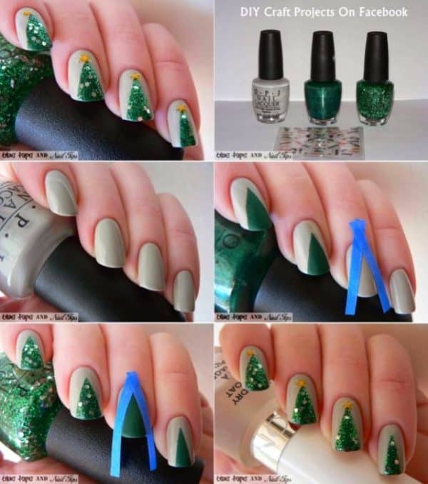 Step By Step DIY Christmas Nails Art Tutorials You Must Try For The Holidays