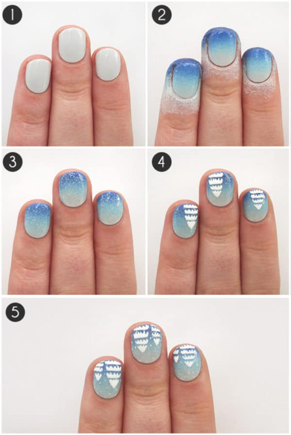 Step By Step DIY Christmas Nails Art Tutorials You Must Try For The Holidays