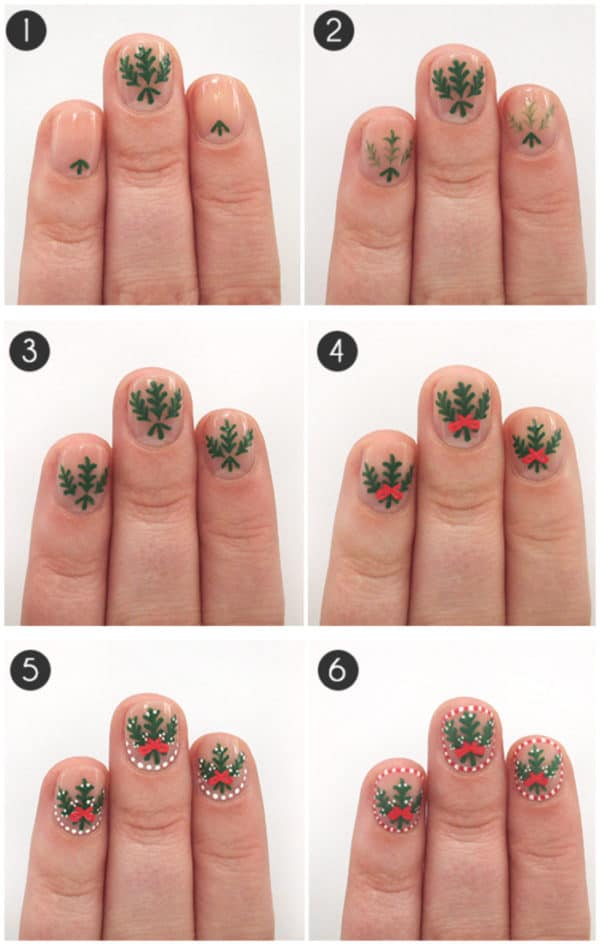 Step By Step DIY Christmas Nails Art Tutorials You Must Try For The Holidays