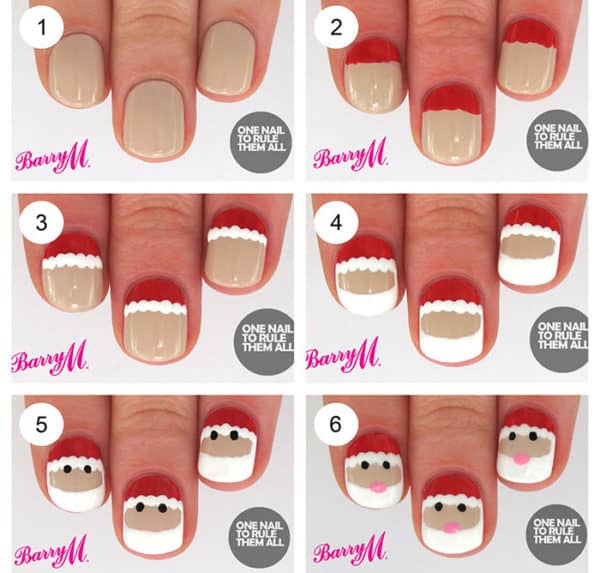 Step By Step DIY Christmas Nails Art Tutorials You Must Try For The Holidays