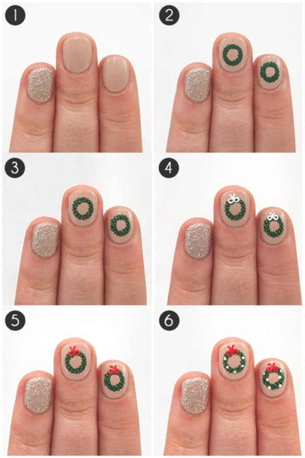 Step By Step DIY Christmas Nails Art Tutorials You Must Try For The Holidays