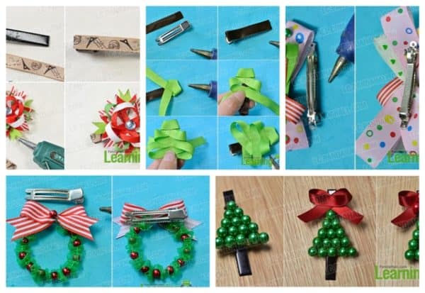 Easy Diy Christmas Hair Accessories Project To Try With Your Kids