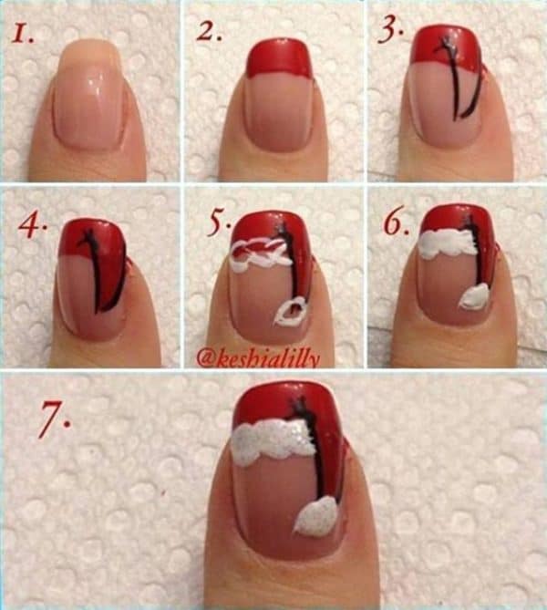 Step By Step DIY Christmas Nails Art Tutorials You Must Try For The Holidays