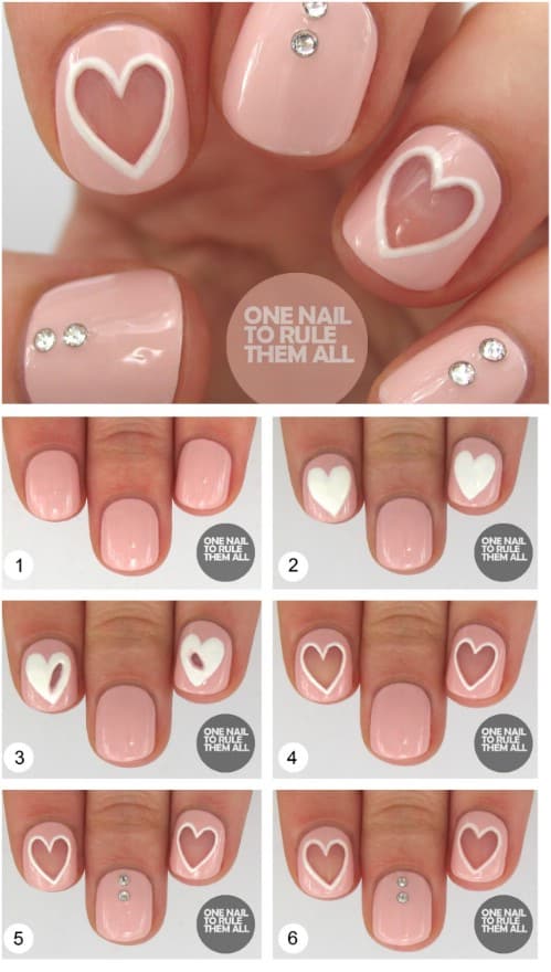 DIY Step By Step Valentines Nails Art Tutorials You Will Simply Adore