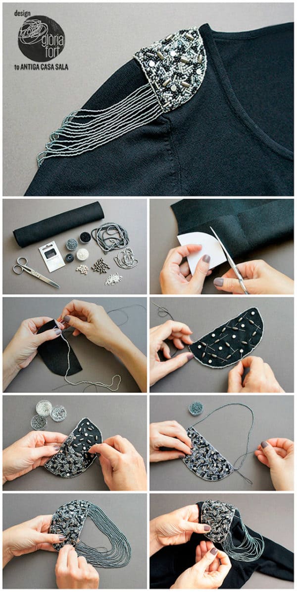 Step By Step DIY Tutorials To Upgrade Your Old Sweater Into A New Modern And Trendy Sweater