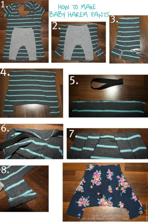 Creative DIY Tutorials To Re fashion Adults Clothes Into Cute Kids Outfits