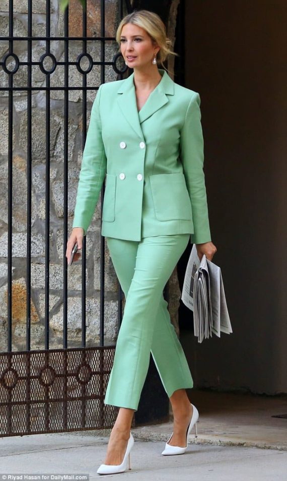 olive green suit ladies