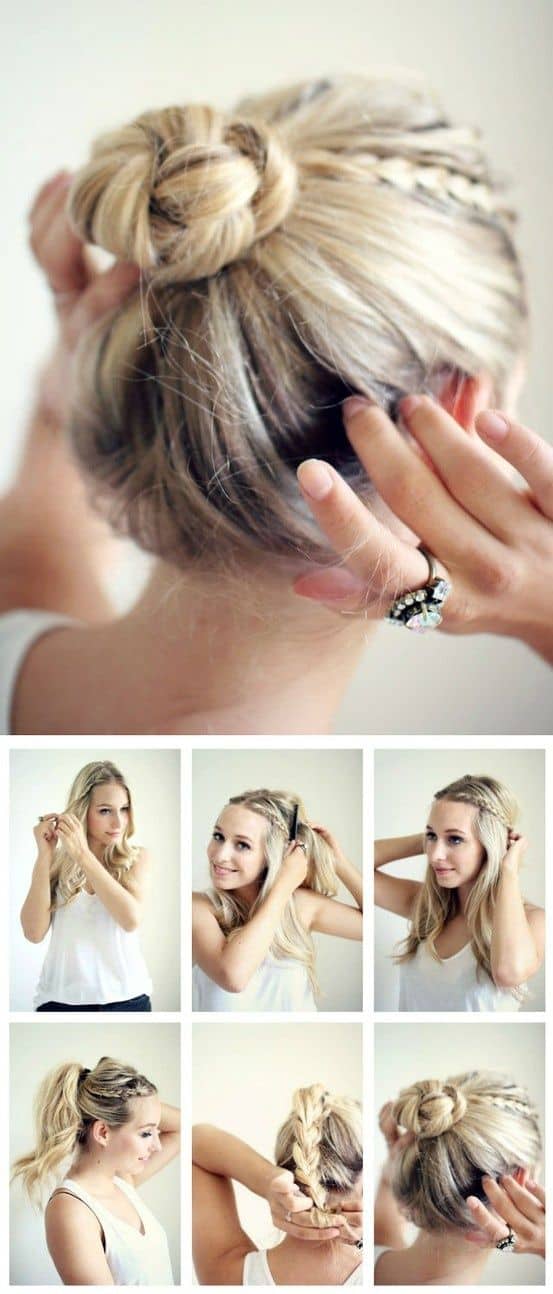 Easy DIY Braid Bun Hairstyle For Every Occasion