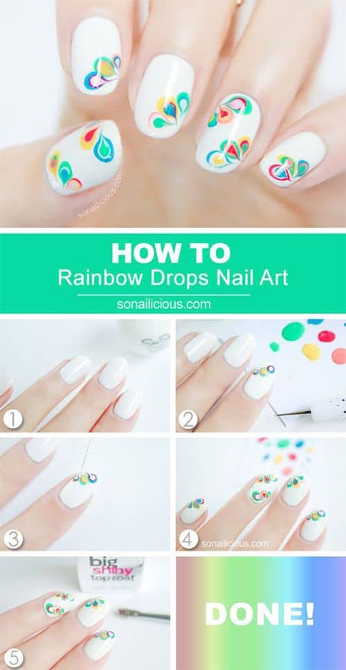 Easy DIY Floral Prints Nails Art Design Tutorials To Try This Spring