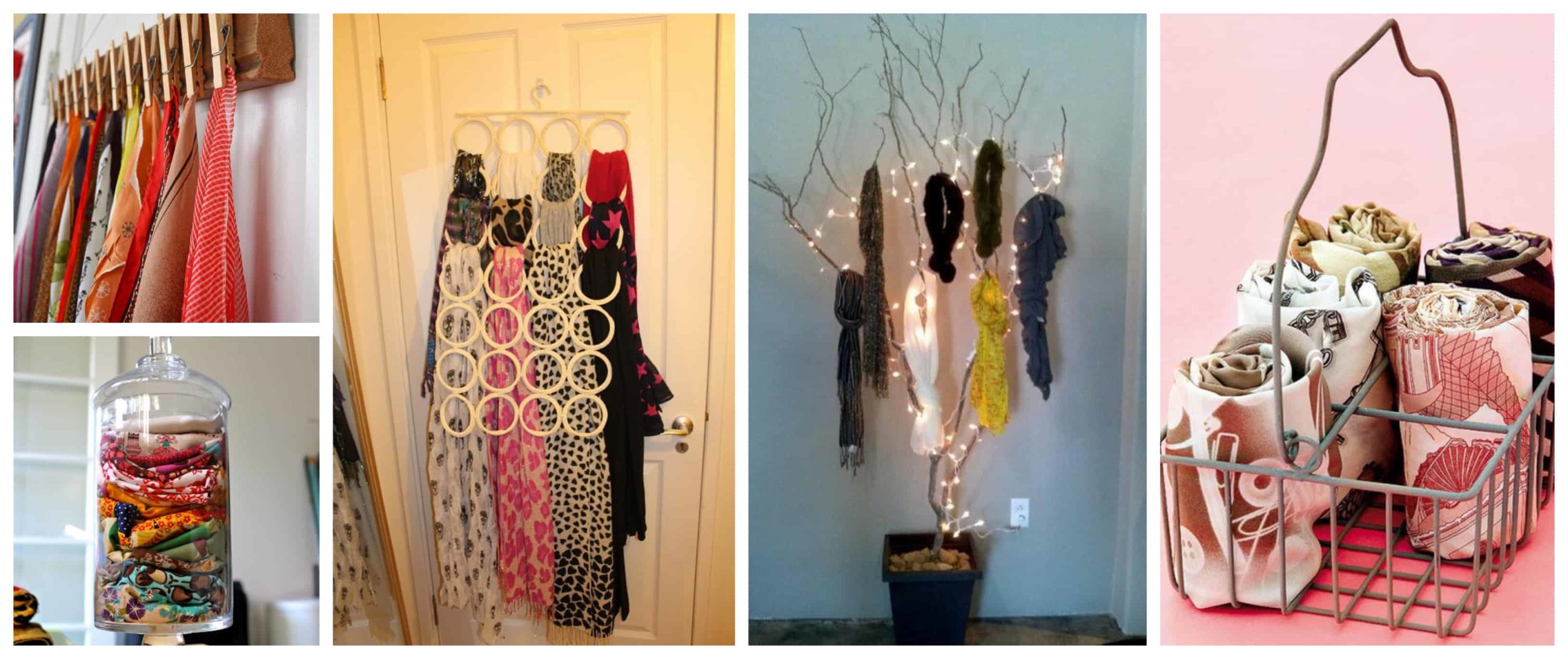 DIY Scarves Storage Solutions To Organize All Your Scarves ALL FOR