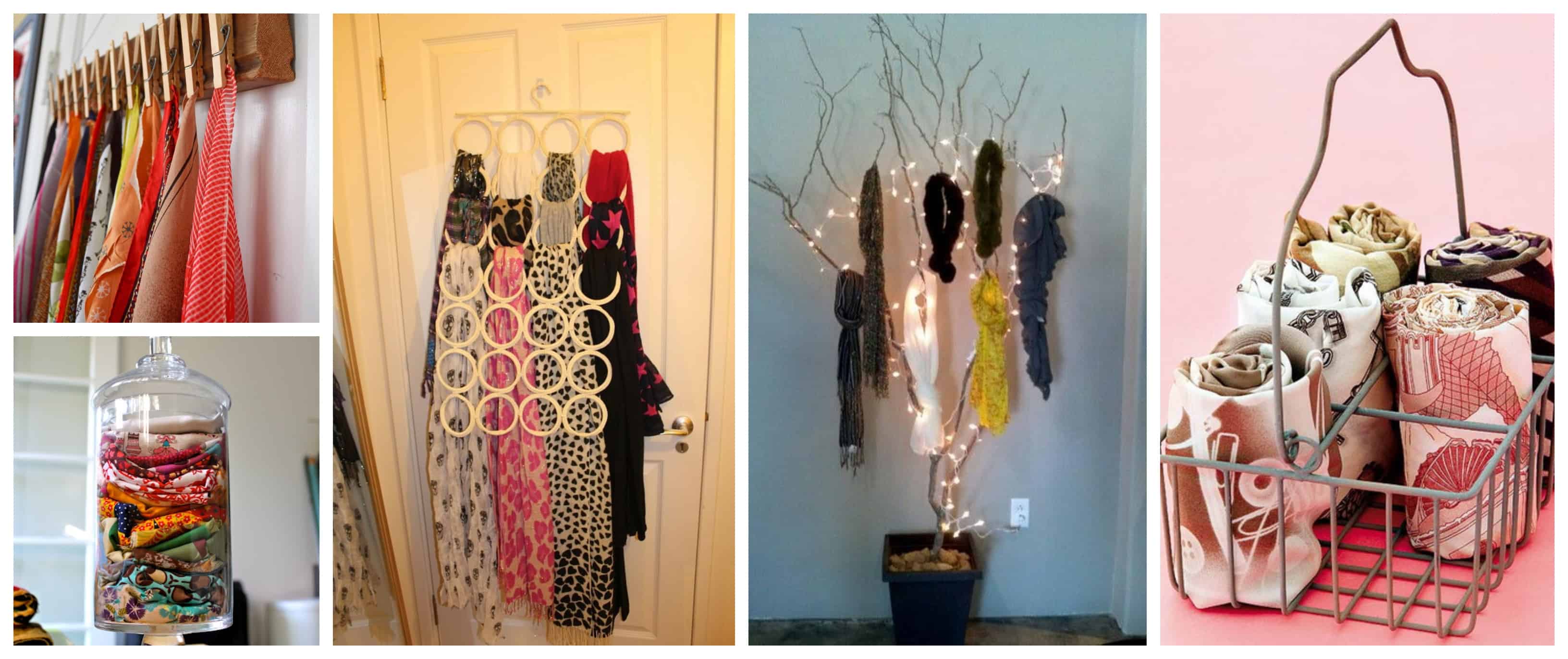 DIY Scarves Storage Solutions To Organize All Your Scarves ALL FOR
