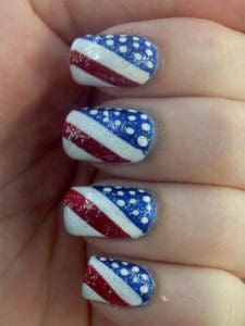 Patriotic Nails Art Designs In The Sign Of Independent Day To Try This 4 Of July