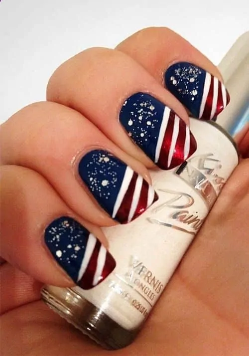 Patriotic Nails Art Designs In The Sign Of Independent Day To Try This ...