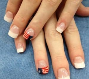 Patriotic Nails Art Designs In The Sign Of Independent Day To Try This 4 Of July