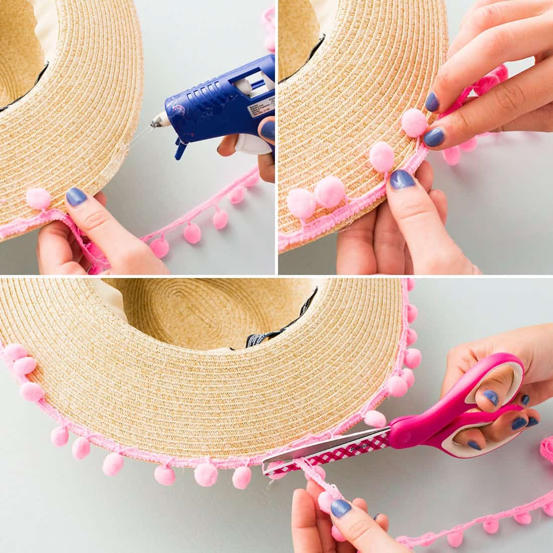 DIY Beach Hat Tutorials To Upgrade Your Old Beach Hat Into A New One ALL FOR FASHION DESIGN