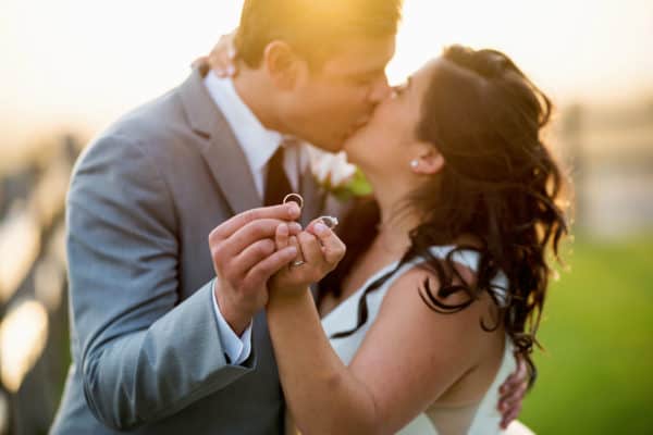 How To Get Beautiful Sunset Wedding Portraits