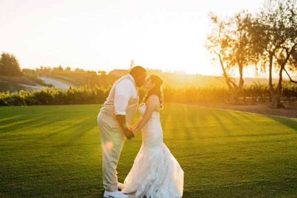 How To Get Beautiful Sunset Wedding Portraits