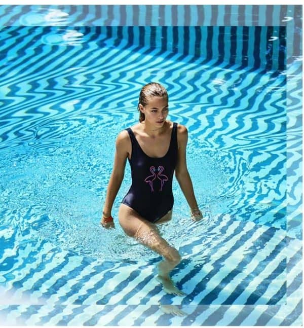 Make a splash in a sexy one piece swimsuit