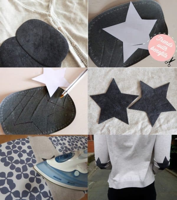 Stylish DIY Elbow Patches That Will Refresh The Look Of Your Clothes For No Money