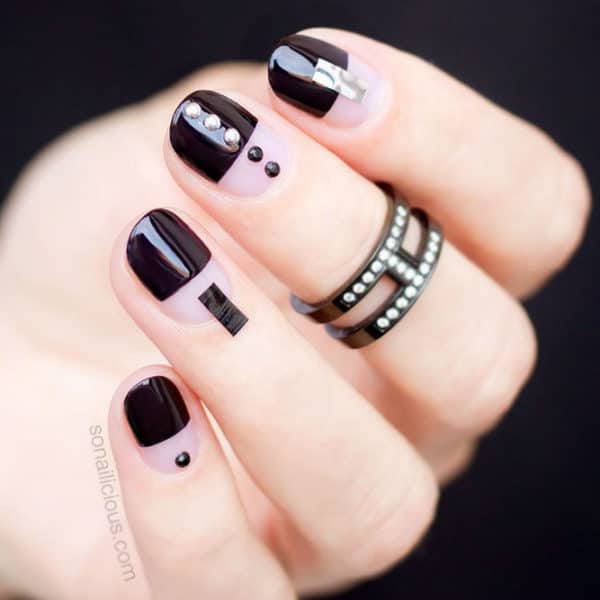 Bold And Black Manicure Ideas That Are Just Perfect For Fall And Winter