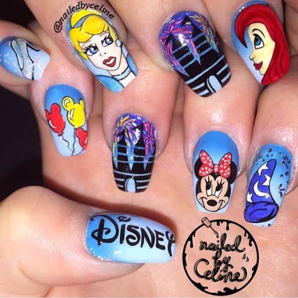 Interesting Disney Nails Designs That Even Adults Will Go Crazy For