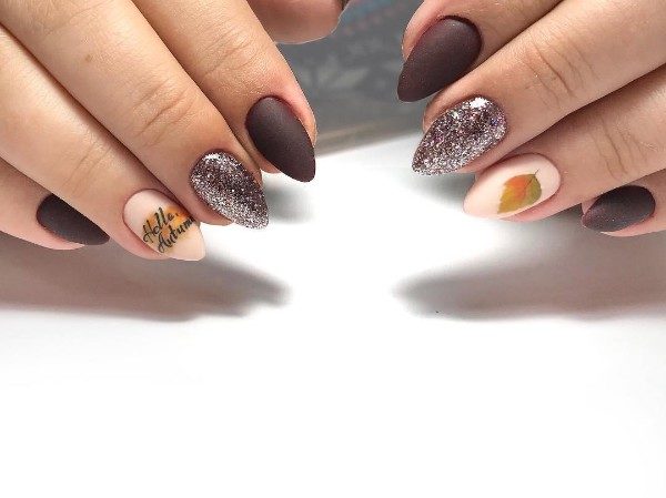 Eye Catching Leafy Fall Nails That Will Make You Fall In Love With Fall