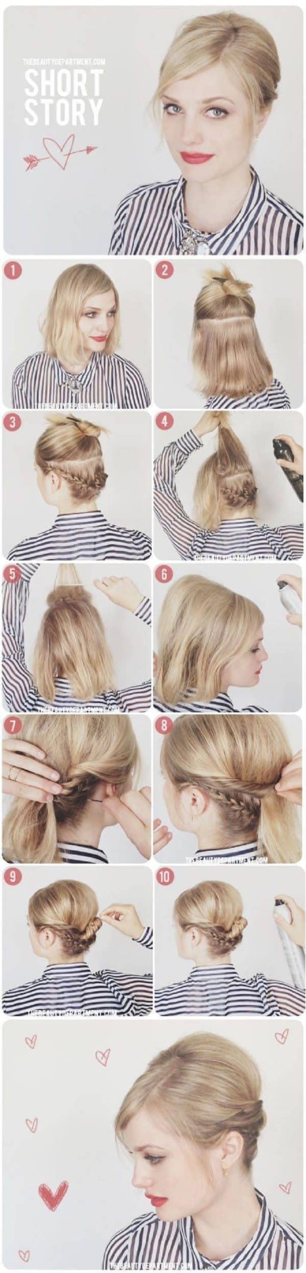 Beautiful Short Hairstyle Tutorials For Every Occasion