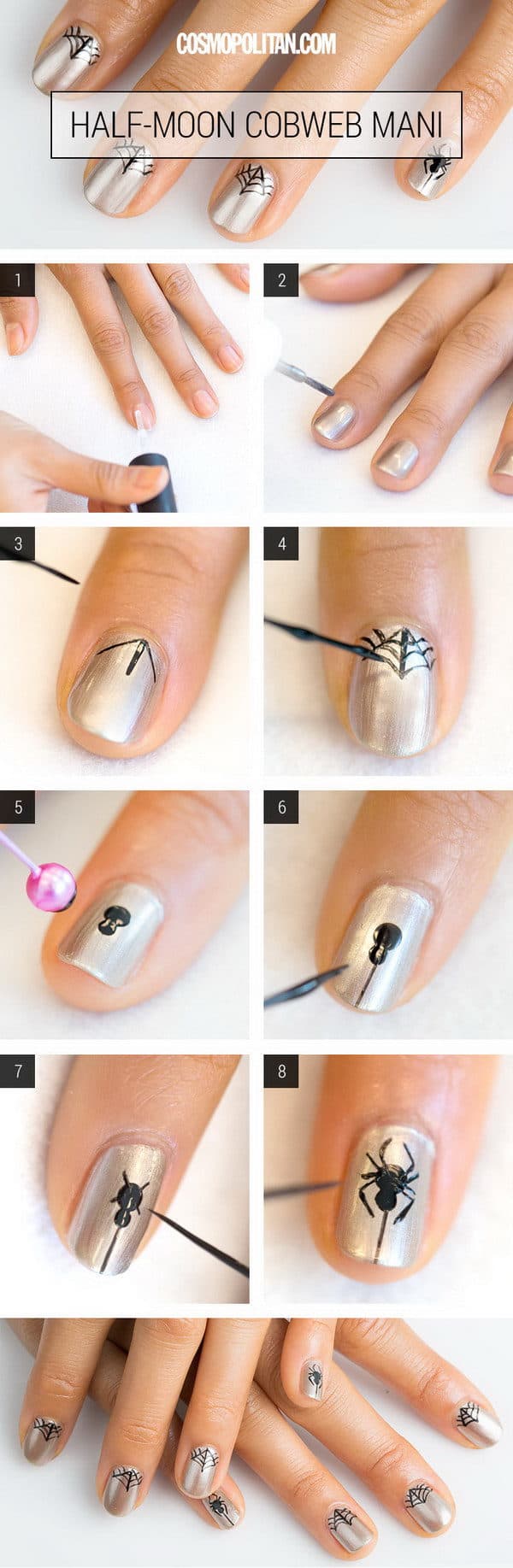 Scary Halloween Manicure Tutorials That Will Catch Your Eye