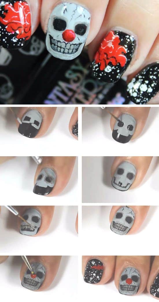 Scary Halloween Manicure Tutorials That Will Catch Your Eye