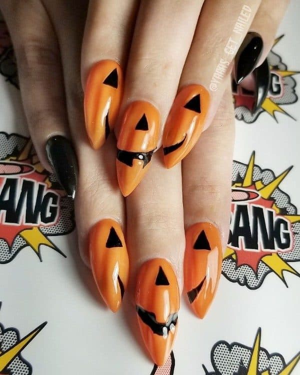 Pumpkin Nails That Are Just Great For Halloween And This Fall