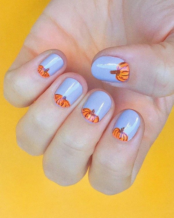 Pumpkin Nails That Are Just Great For Halloween And This Fall