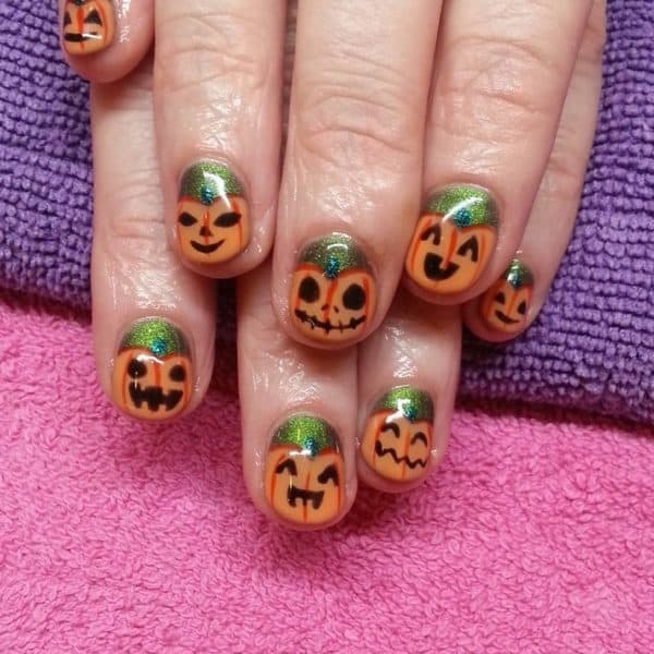 Pumpkin Nails That Are Just Great For Halloween And This Fall