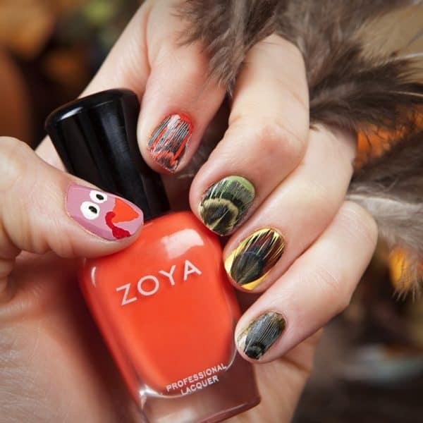 Attention Grabbing Thanksgiving Nails That You Have To Copy Now