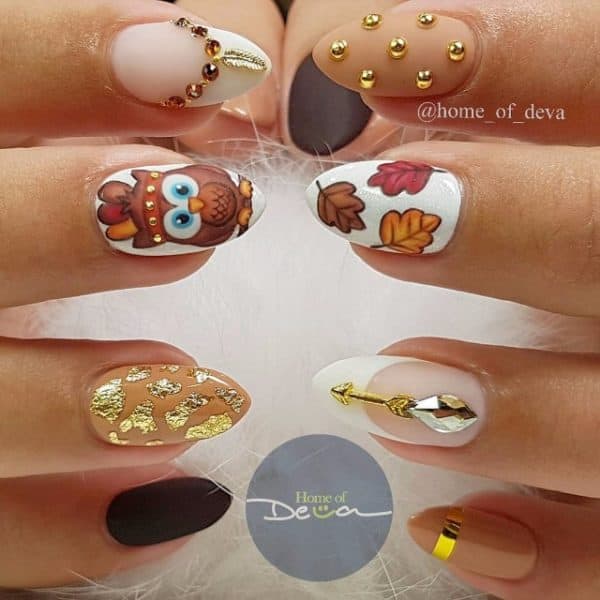 Attention Grabbing Thanksgiving Nails That You Have To Copy Now