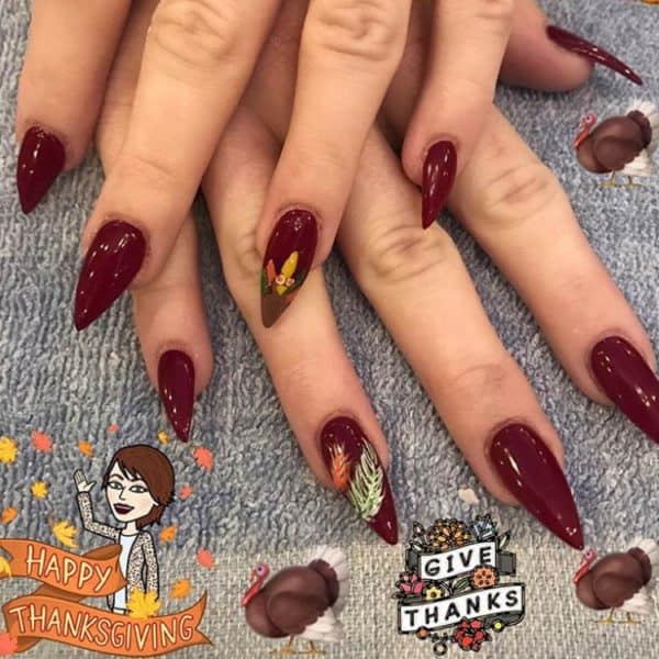 Attention Grabbing Thanksgiving Nails That You Have To Copy Now