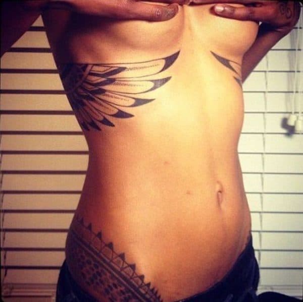 Amazing Under Breast Tattoos That Will Charm Women Immediately