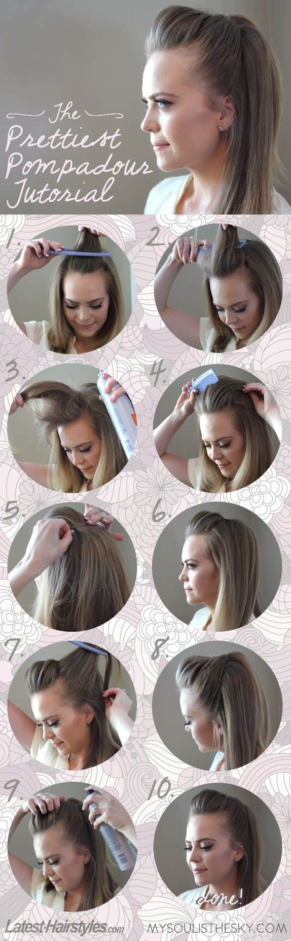 Awesome Hairstyle Tutorials That You Can Do In Less Than 5 Minutes