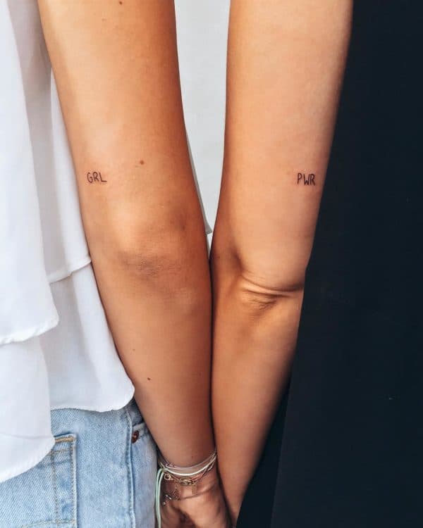 Matching Friendship Tattoos To Show Your Love For One Other
