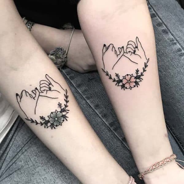 Matching Friendship Tattoos To Show Your Love For One Other