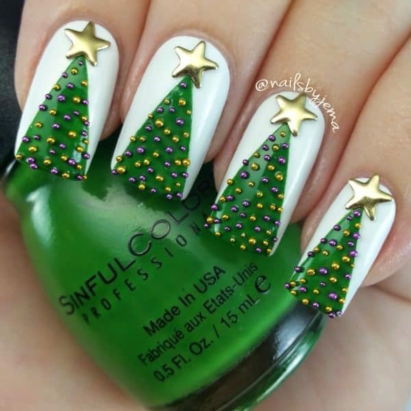 Festive 3D Christmas Nails That Will Impress You