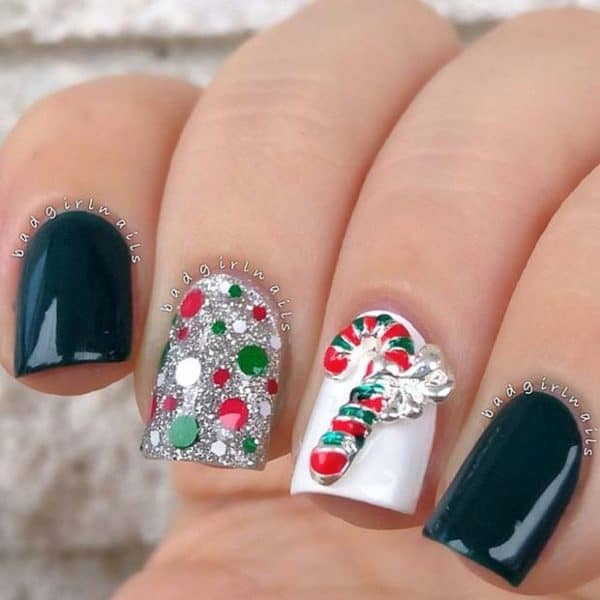 Festive 3D Christmas Nails That Will Impress You