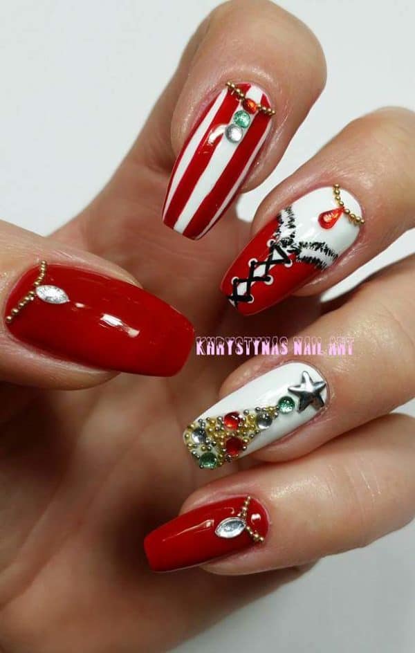 Festive 3D Christmas Nails That Will Impress You