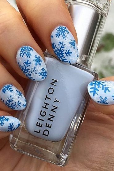 Snowflake Nails Designs That You Should Do This Winter - ALL FOR