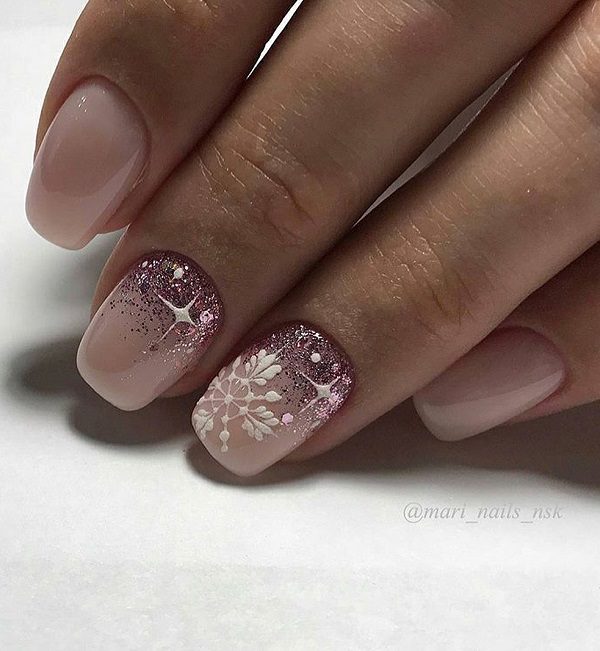 Snowflake Nails Designs That You Should Do This Winter