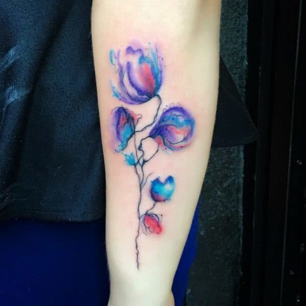 Dreamy Watercolor Tattoos That Will Add Colors To Your Life