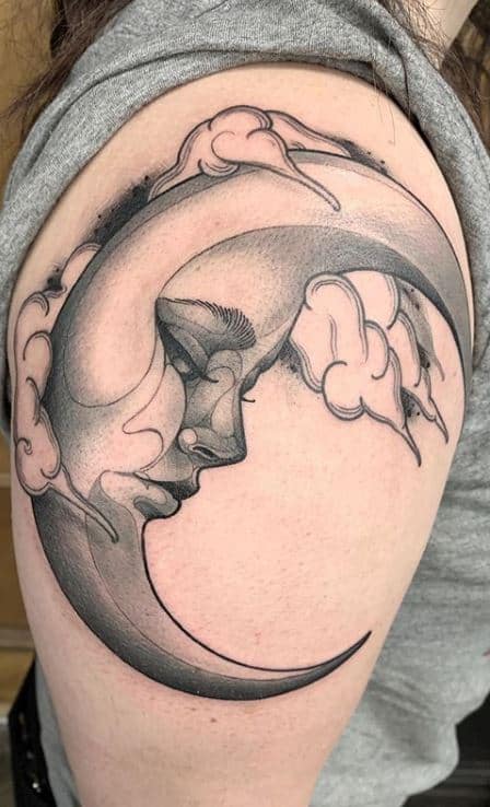 Splendid Moon Tattoos That Both Men And Women Would Like To Get